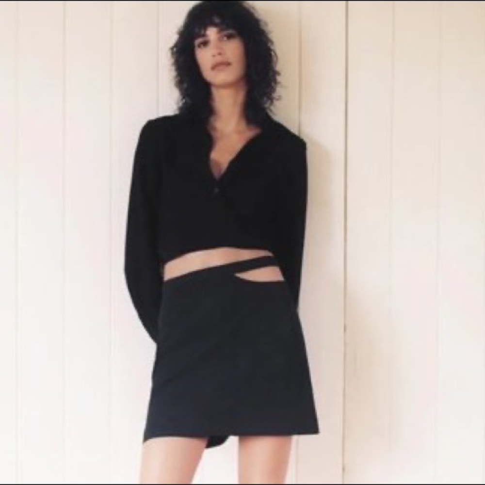 Zara Cut out mini skirt